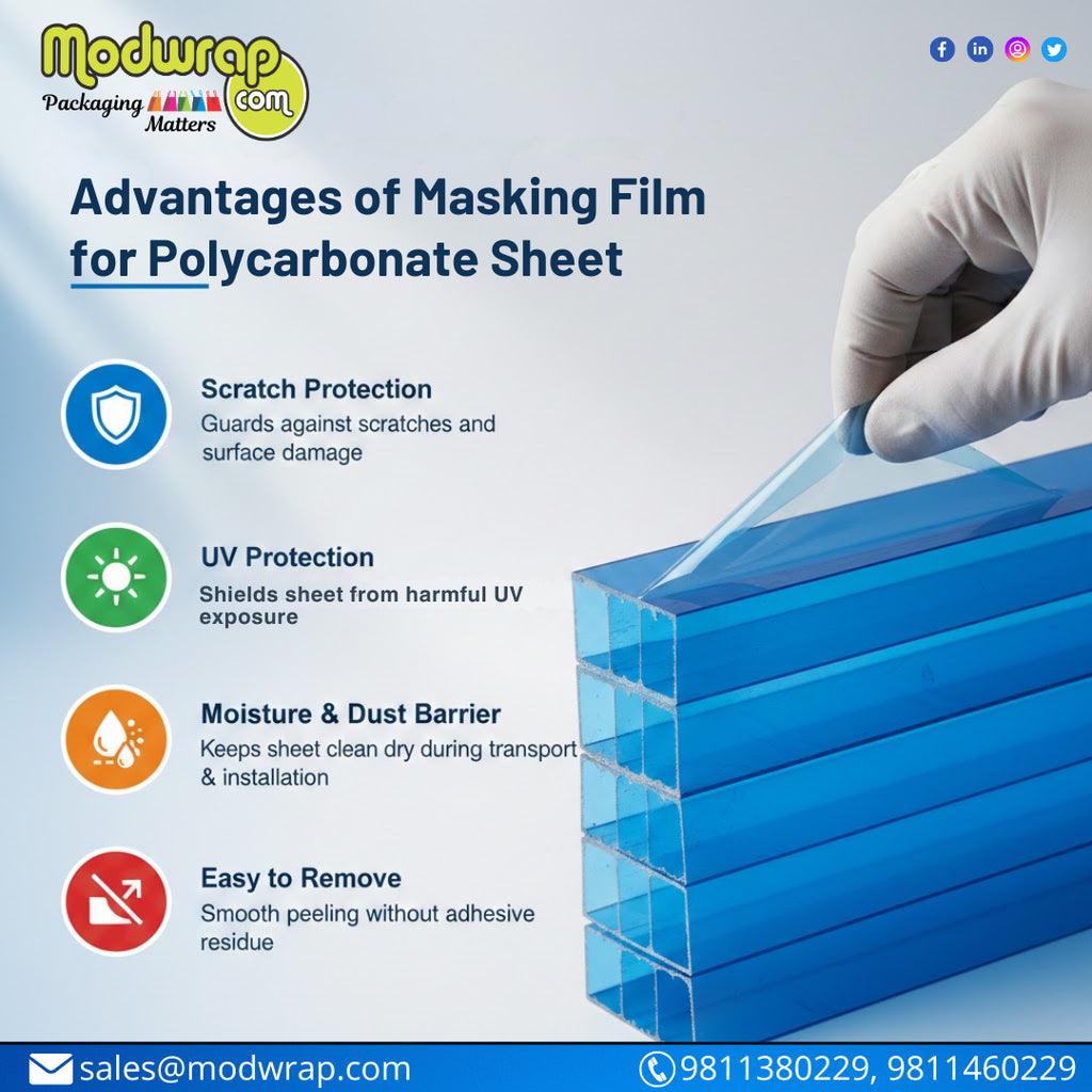 Masking Film for Polycarbonate Sheets in India – Benefits, Uses & Complete Guide