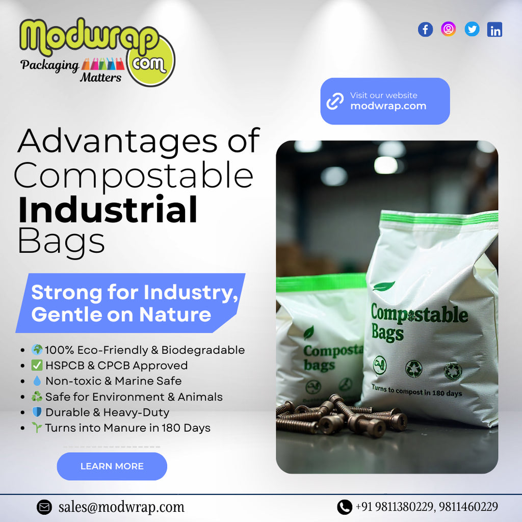 Compostable Industrial Bags – Sustainable Heavy-Duty Packaging for Modern Industries