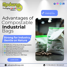 Compostable Industrial Bags – Sustainable Heavy-Duty Packaging for Modern Industries