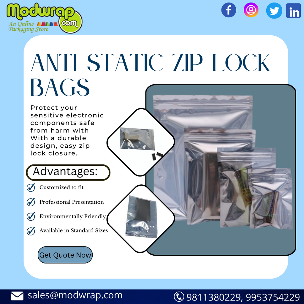 The Advantages of Anti-Static Zip Lock Bags