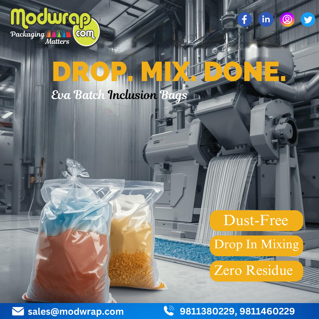 EVA Batch Inclusion Bags – Dust-Free Mixing by Modwrap
