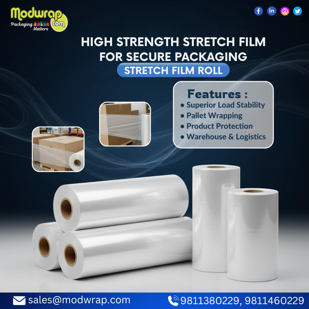 High Strength Stretch Film Roll for Secure Packaging