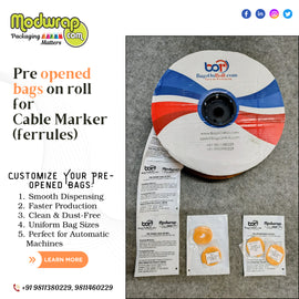 Pre-Opened Bags on Roll for Cable Marker (Ferrules)