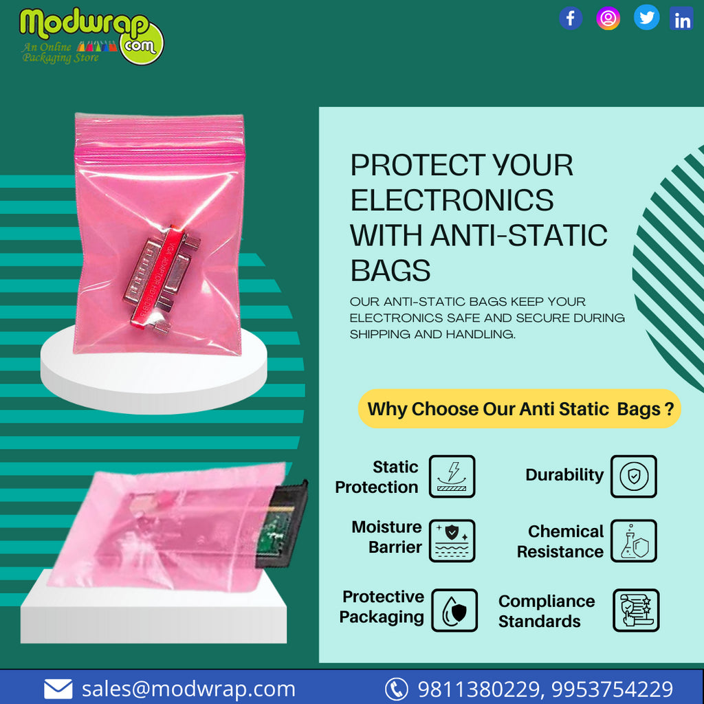 Why Anti-Static Bags are Essential for Electronic Parts?