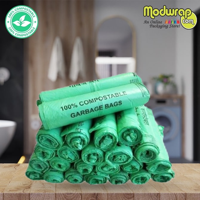 Green Biodegradable Plastic Bags