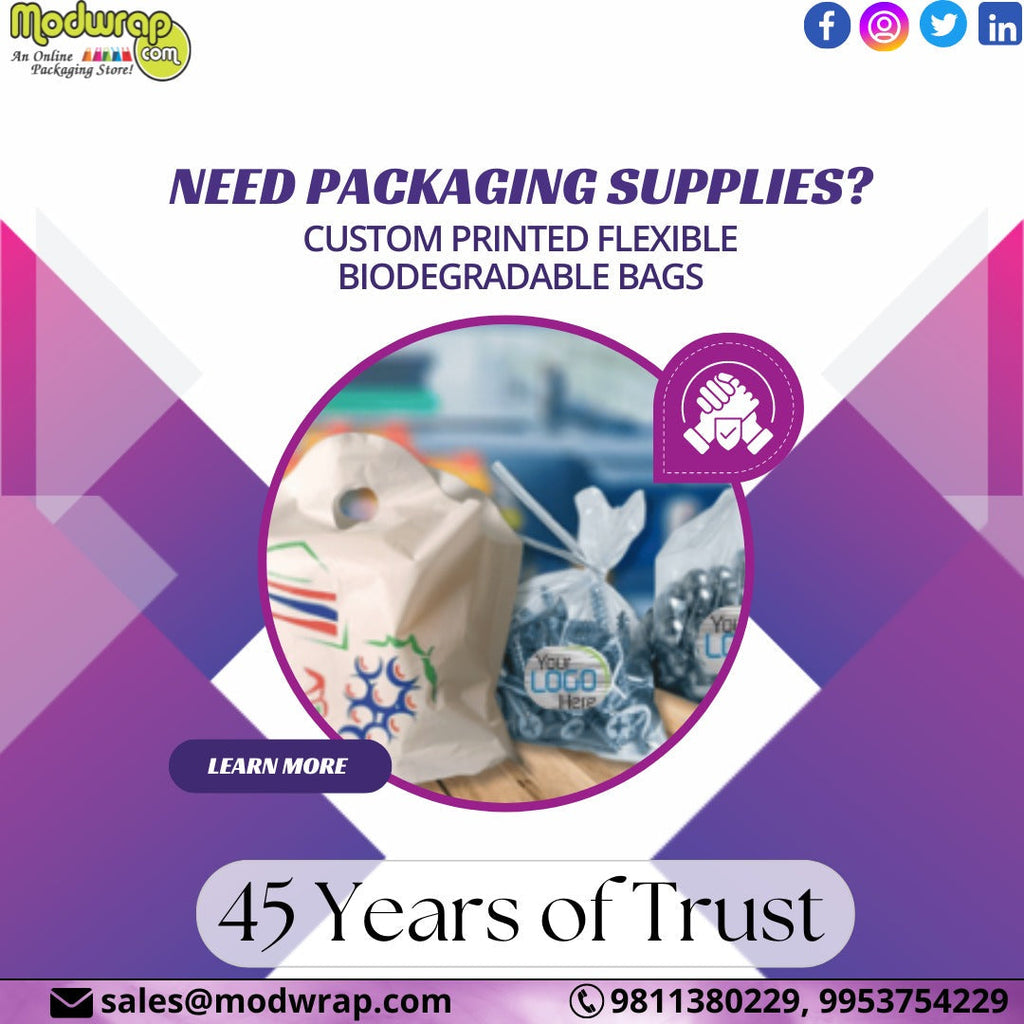 Custom Printed Flexible Biodegradable Bags