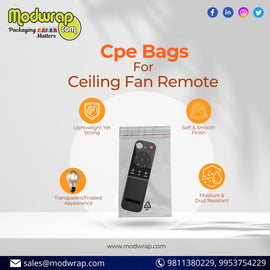 CPE Bags for Ceiling Remote Fans – Premium Protection & Elegant Packaging