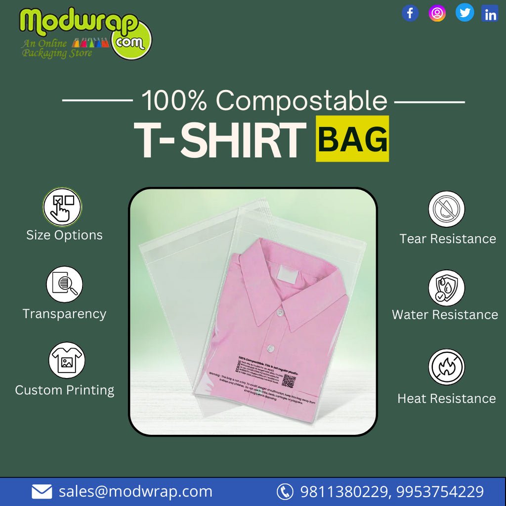 Compostable Bags for T-Shirt Packaging